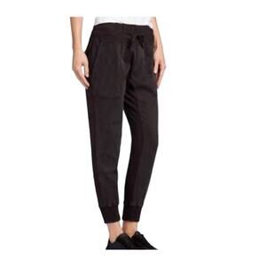 James Perse Women’s Mixed Media Utility Pants Black WKLP1877CU, size 1 (S)